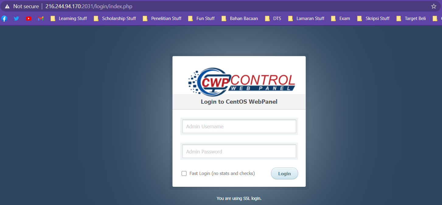How to Install CWP in Cloud Raya